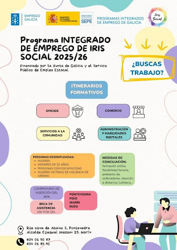 Programa Intedrado de Émprego de Iris Social 2025-26