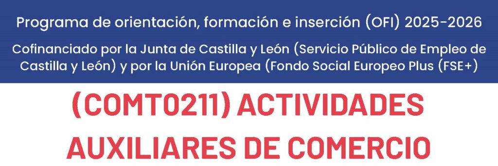 Curso de Actividades Auxiliares de Comercio en Palencia